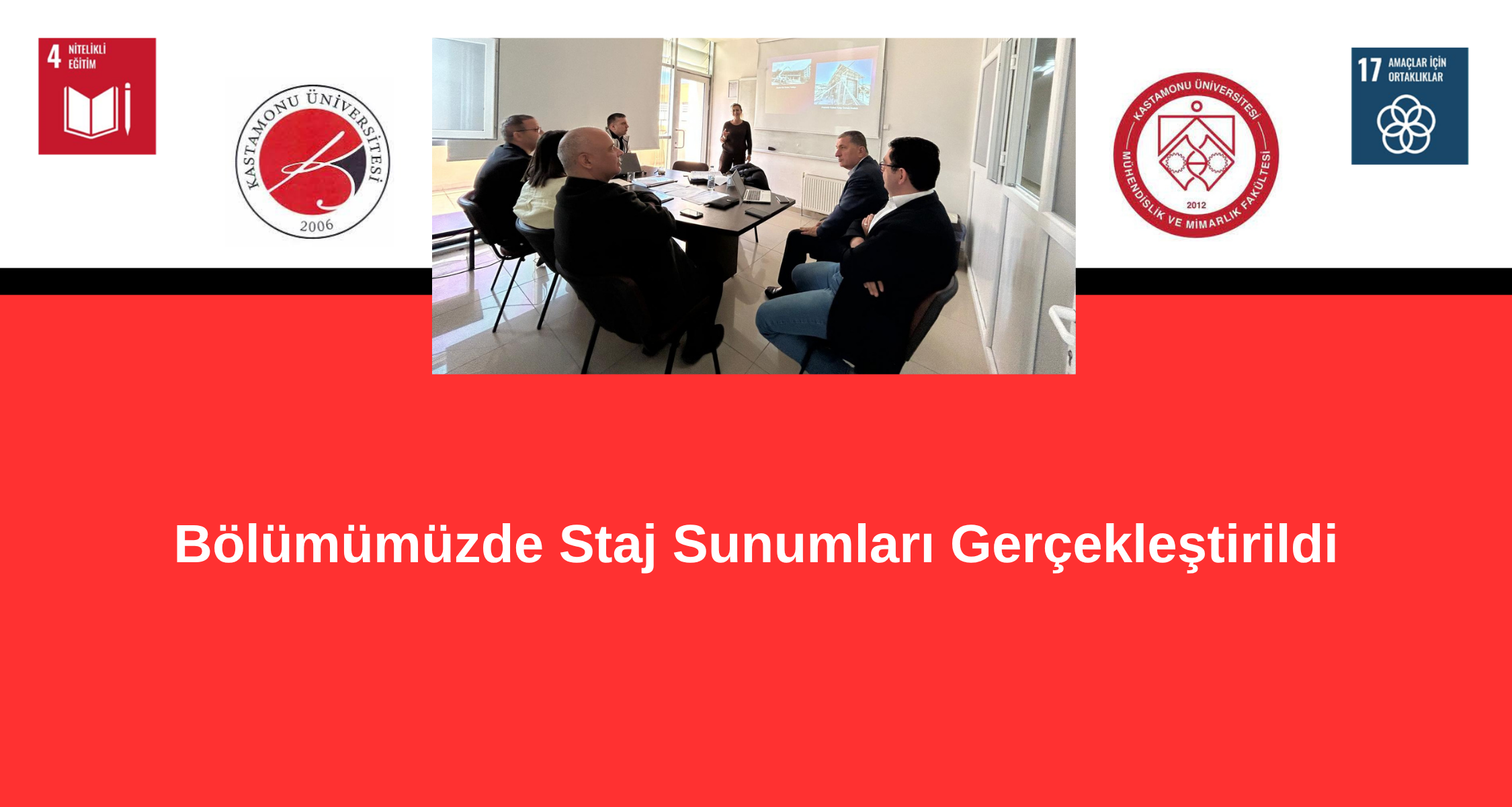 Bölümümüzde Staj Sunumları Gerçekleştirildi